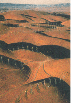 Wind generators in Altamont Pass, California.